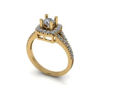 Diamond Ring 3D print model 89