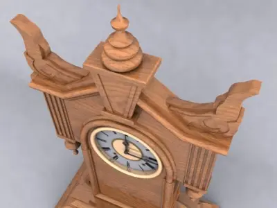 Antique Clock 3D model
