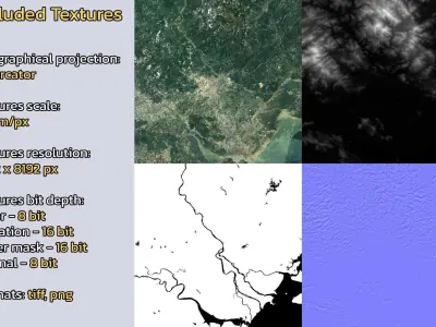 Chaozhou China City Landscape 3D Model 3D model