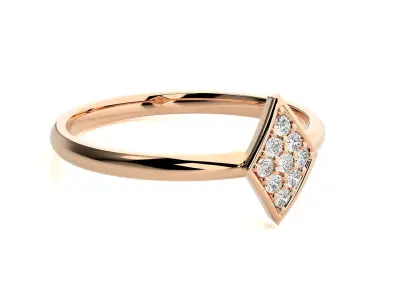 Women ring 3D print model 132