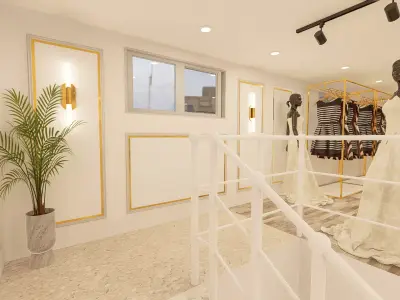 3D Wedding  Shop Interior 3D model