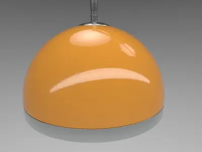 vintage arc lamp 3D model