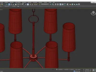 Dillon Chandelier Low-poly 3D model