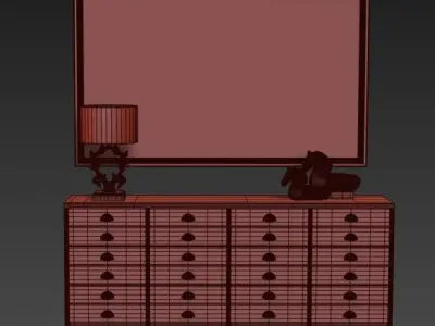 chest of drawers 18 3D model