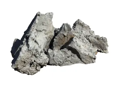 Debris rock Low-poly 3D model