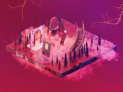 Vecnas Mind Lair - Stranger Things 4 3D model