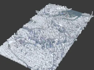 Vienna City Low-poly 3D model