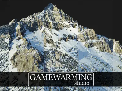 Winter Mountains 3D model