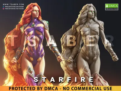 Starfire Statue - Teen Titans Collectibles 3D print model