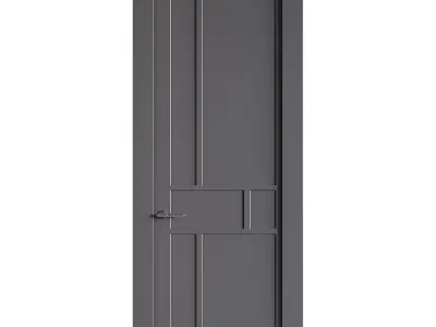 Modern entrance door 36 3D model