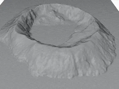 Tofua Island Full 3D model terrain 3D model