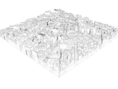 London city tile Level 2 block TQ2880 North East 3D model