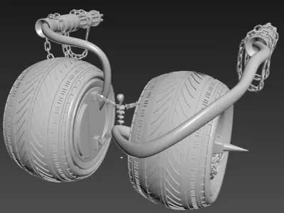 AXEL TWISTED METAL 3D model