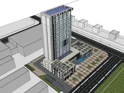 vacation spot-Resort-Fashion Leisure Hotel-0173 3D model