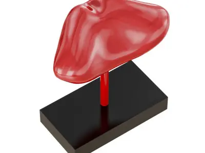 Figurine red lips 16 3D model