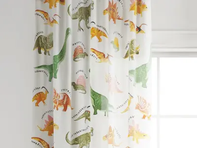 HM curtain 2 for kids room 3D model