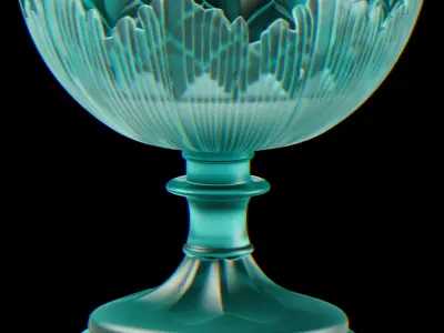 Light table lamp with shade 3D model purchase