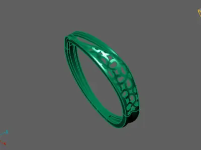 Women Ring Fancy Ring Plain light weight STL 3DM Printable 3D print model 21