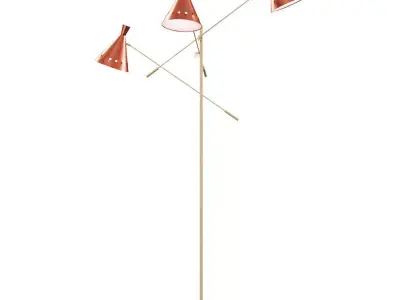 FLOOR LAMP THREE CONES 3D model