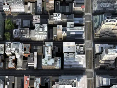  Manhattan District 04 Low Poly 