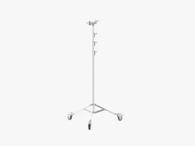 Stands - Wheels - Operating Poles Module Silver 3D model