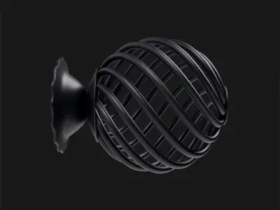 Forged handle Low-poly 3D model