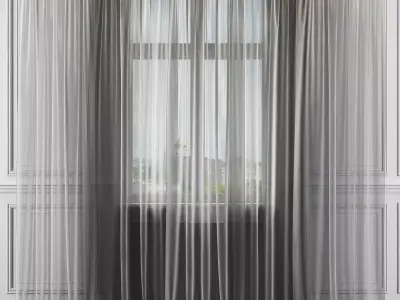 Curtain Set 330 3D model