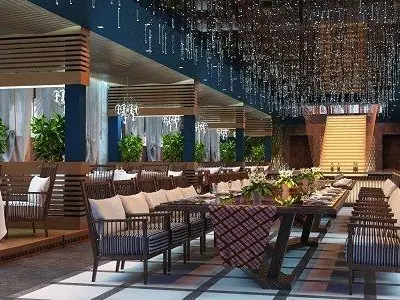 Exterior Restaurant 3D model 3D model