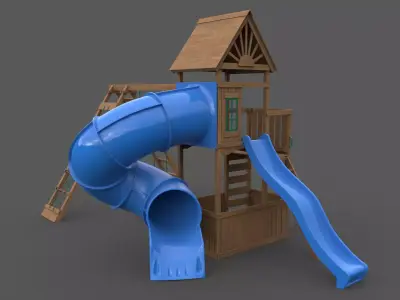 PBR Playground Jungle Gym 09  Low-poly 3D model