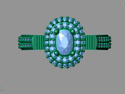 Women Rings 3DM STL Womens Rings DiamondDetails 3D print model 3D print model