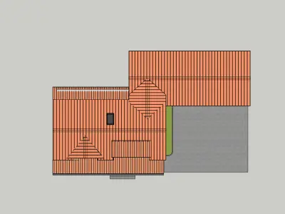 SageTone And Copper Roof Designs 3D Model 3D model