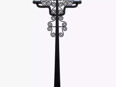 Vintage Lantern 3D Models Street Lamp Collection Game Archviz 3D Model Pack
