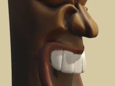 korean laughung totem 3D model