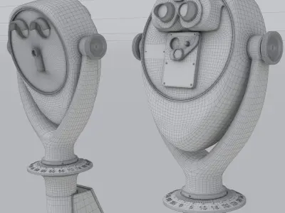 Coin Operated Telescope 3D model
