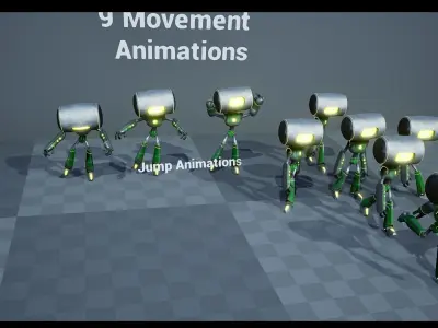 Customizable Robot Pack 3 - Robert Low-poly 3D model