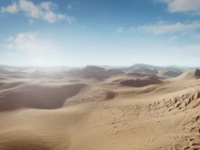 Desert Low-poly 3D model