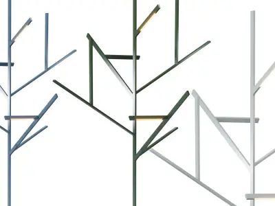 Blau Tree lamp set 3D model