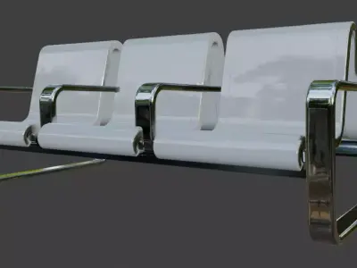 Waiting Bench 3D model