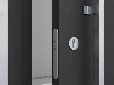 Aluminium door 151 3D model