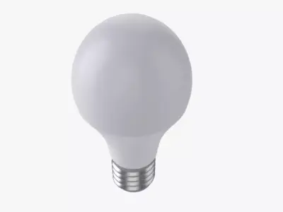 Light Bulb Low-poly 3D model