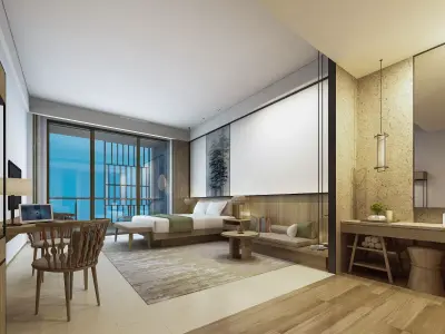 Hotel Bedroom 73 Free 3D model