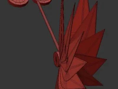 struts butterfly floor lamp 3D model