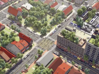 Realistic Realistic Unity City  Low-poly 3D model