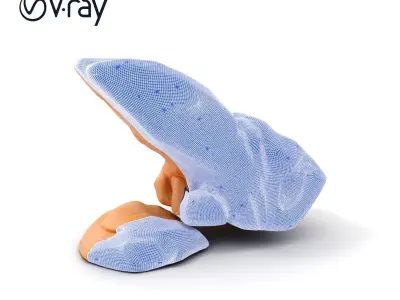 Waterfall Rock Formation Model Pack Low-poly 3D model