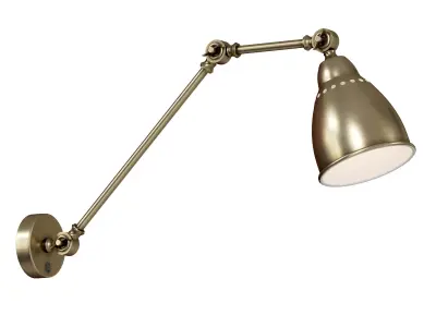 Wall lamp with switch A2055AP-1AB - 1BK - 1GY - 1SS - 1WH 3D model