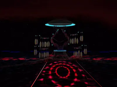 Futuristic Life Support Tree 3D model