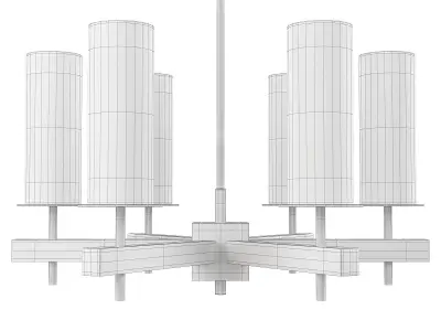 TUXEDO CHANDELIER Low-poly 3D model