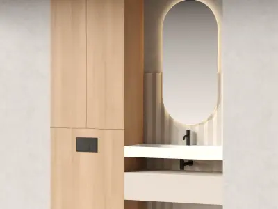 Bathroom set 53 3D model