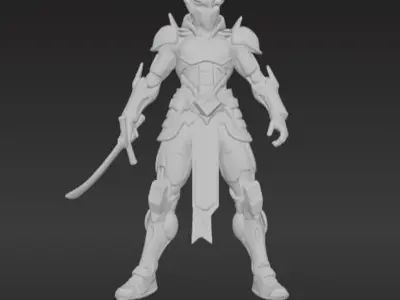 Cyber samurais B 3D model