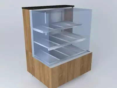 Kit808 Hot Desk Exhibitor Straight 2 doors by Alex Marques Free 3D model